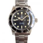 Replica Vintage Tudor Snowflake Submariners SS Black Bezel Watch Clone ETA 2836 Movement